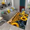 3D Подсолнух Узор Домашние Ковры для Гостиной Спальни Ванной Кухни Коврик Детская Игровая Большой Ковер Ребенок Ползать Напольный Коврик