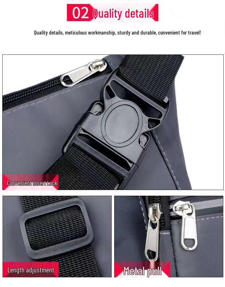 Unisex Waterproof Fanny Pack: Large Capacity, Wear-Resistant Cell Phone and Wallet Waist Bag for Outdoor Sports