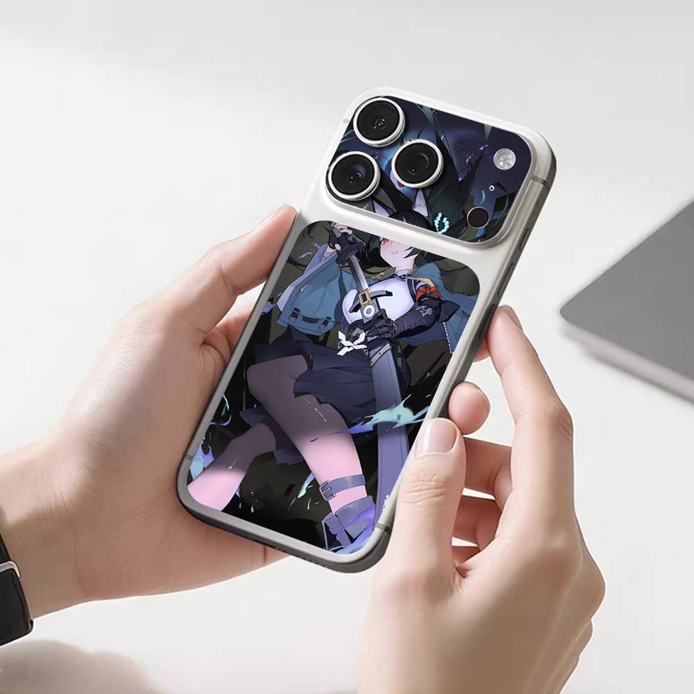 Защитная наклейка-скин Hoshimi Miyabi ZZZ на заднюю панель для iPhone 17 Pro 17 Pro Max