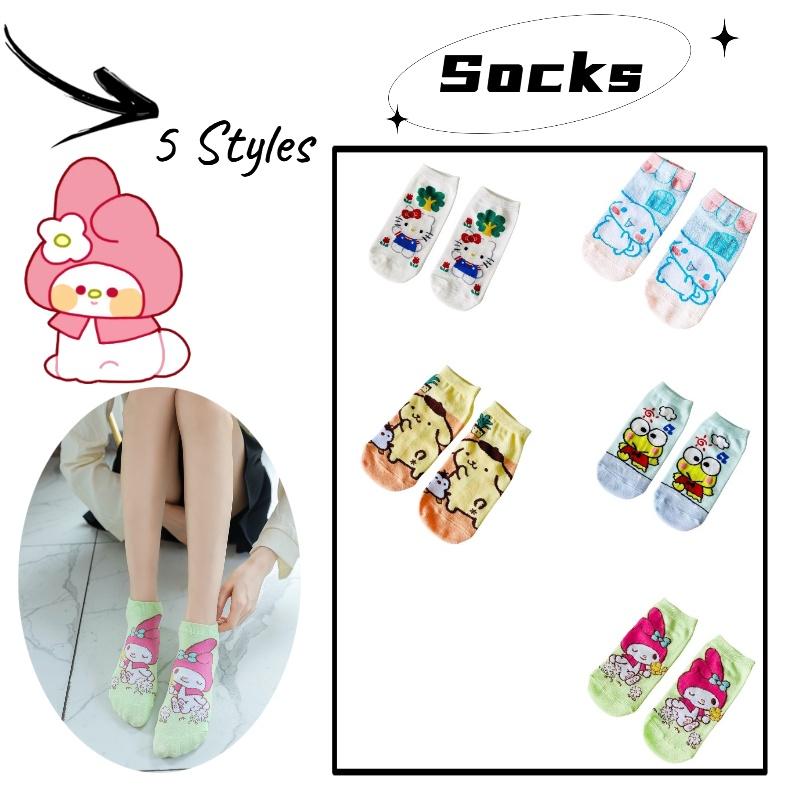 Japanese Style Cartoon Socks Thin And Breathable Adorable Short Socks For Girls Summer Low Cut Socks Characters)