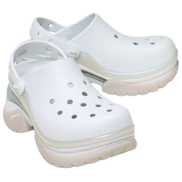 Crocs Простые и удобные кроксы-дельфины женская обувь лунно-серый 212811-1NK