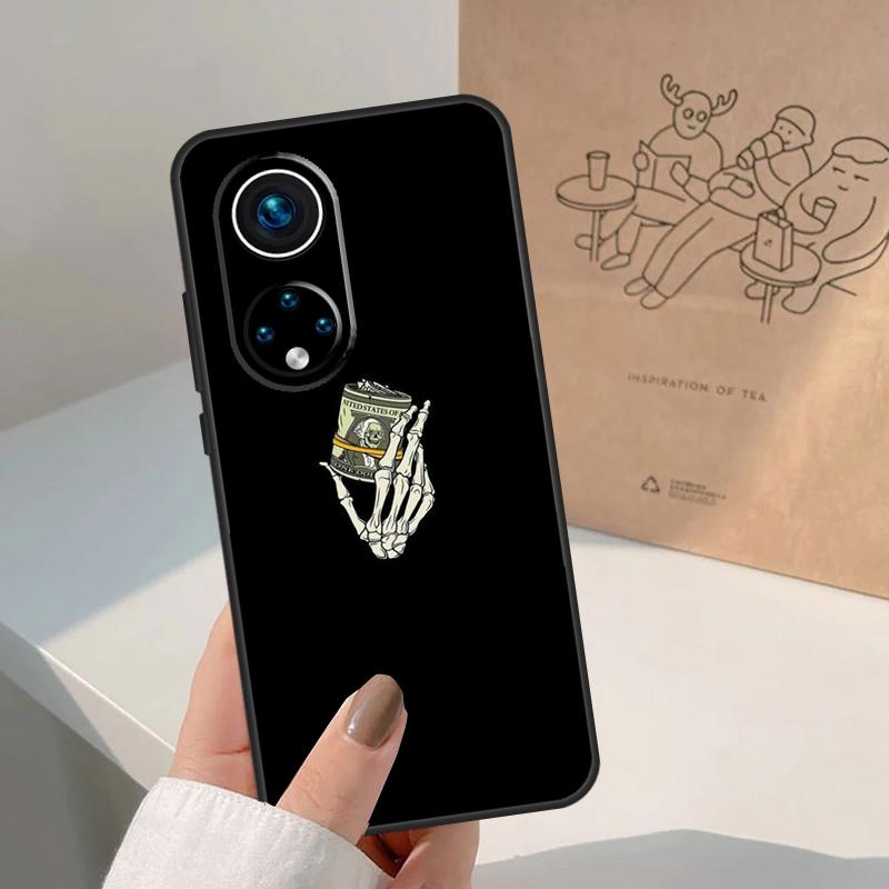 Черная Эстетика Череп Скелет Для Honor Magic 8 Pro 7 6 5 Lite Чехол Для Honor Win RT 200 400 50 70 90 X8b X9a X9b X9c X9d
