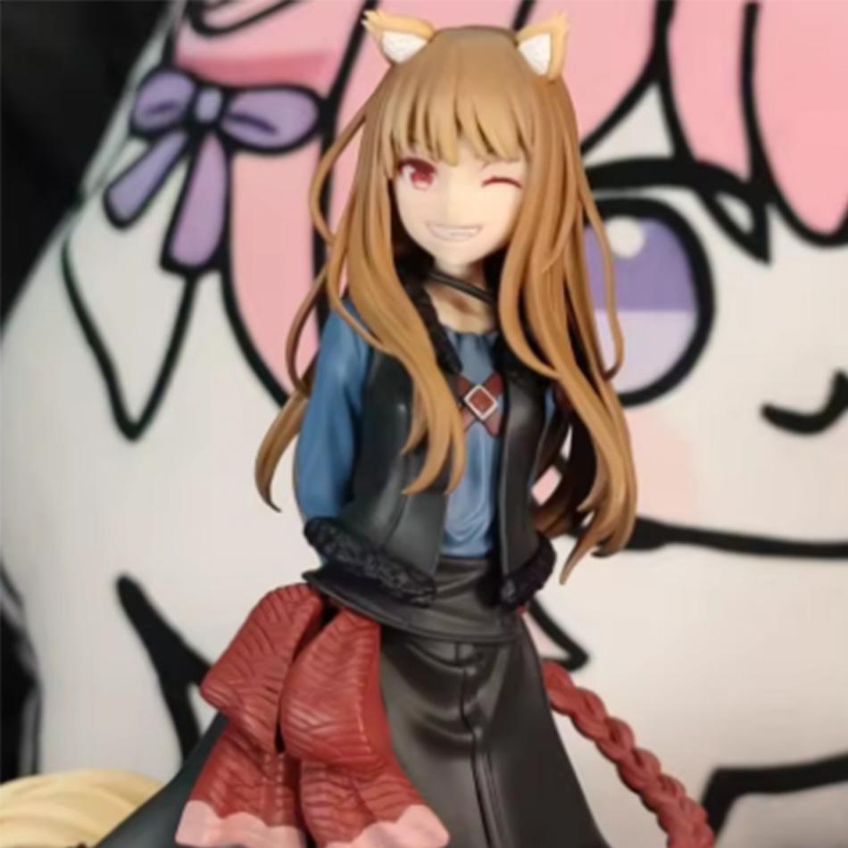 17 см Аниме Голографическая Фигурка Ookami to Koushinryou Торговец Встречает Мудрого Волка Модель Стенда Игрушка Подарок Коллекция ПВХ Фигурка Действия