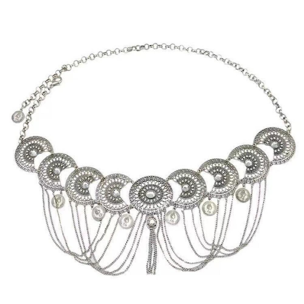Tassel Belly Chain Vintage Waist Chain Belt Belly Dance Scarf Dress Accessories