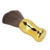 Barber Neck Duster Brush Soft Nylon Hair Hair Sweeping Cleaning Brush for Face Neck Gold