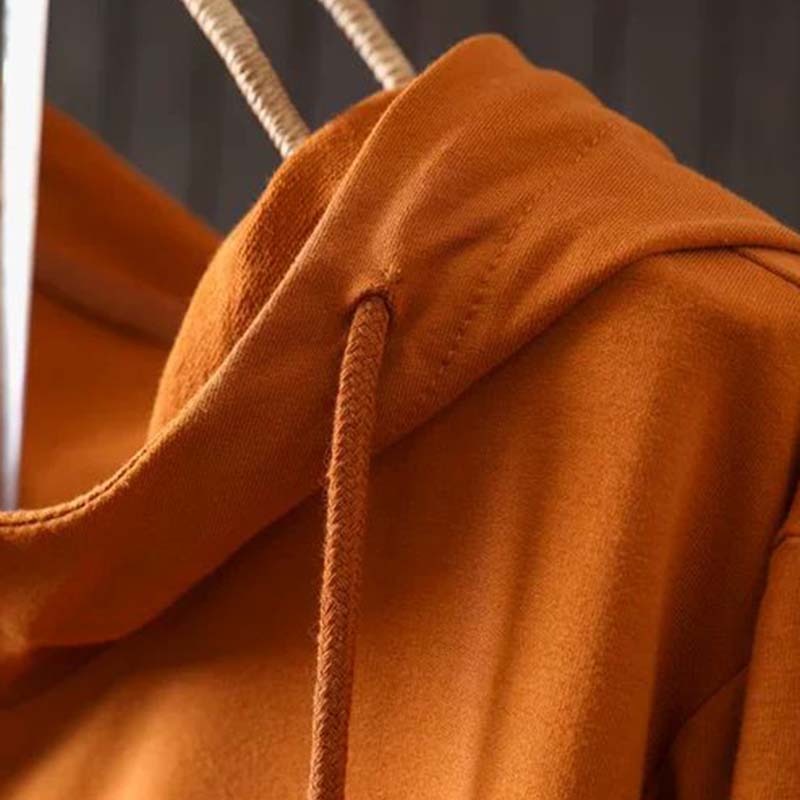 Толстовка для женщин Хлопковая Оверсайз С капюшоном Утепленная Свободная Повседневная Пуловер С длинным рукавом Топ Толстовка