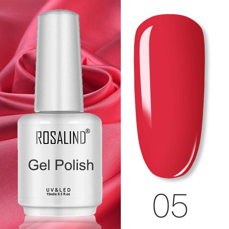 ROSALIND Гель-лак для ногтей Soak Off - 15 мл Яркий финиш с более чем 100 вариантами цветов для дизайна ногтей