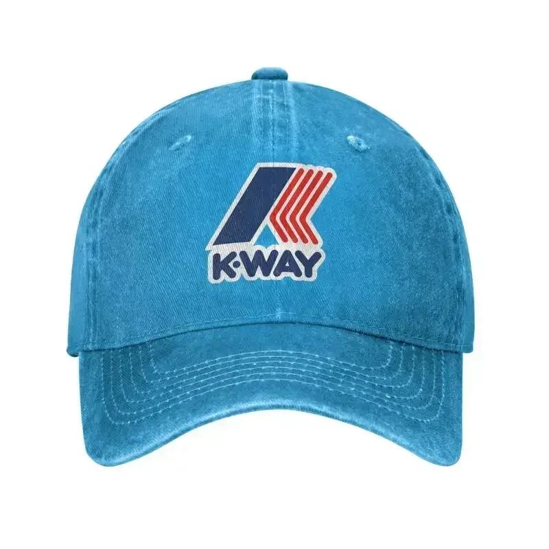 Custom Cool Cotton KWay Symbol Baseball Cap for Men Women Adjustable Adult Dad Hat Outdoor