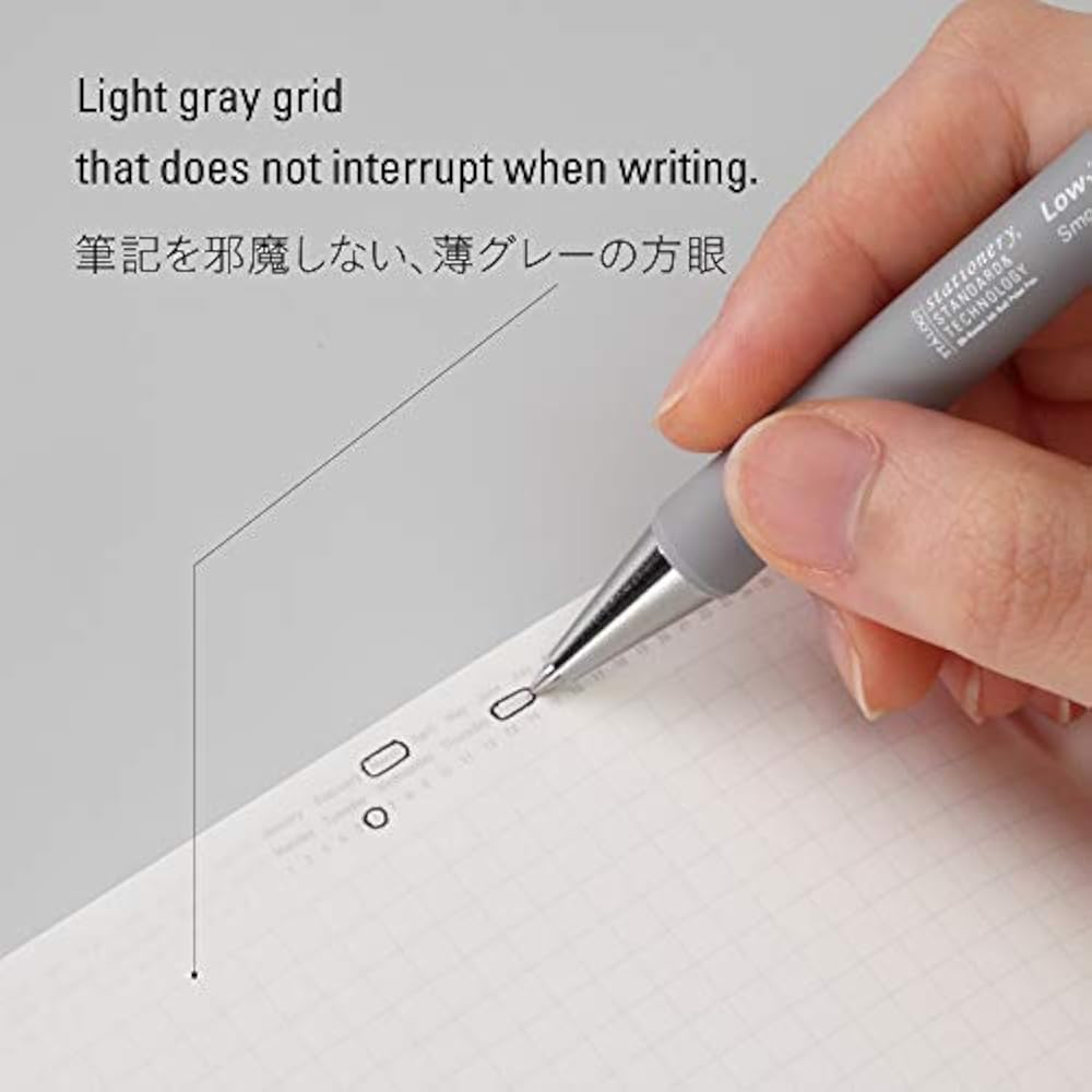 Nitoms STALOGY Notebook A5 Grid 365 Days Note Black S4101