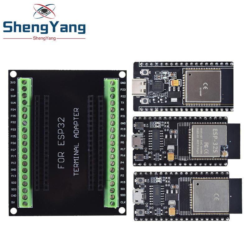 TZT Плата разработки ESP32 ESP-32S NodeMCU-32S MICRO/TYPE-C Беспроводной модуль WiFi+Bluetooth ESP-32 Плата расширения для Интернета вещей (IoT)