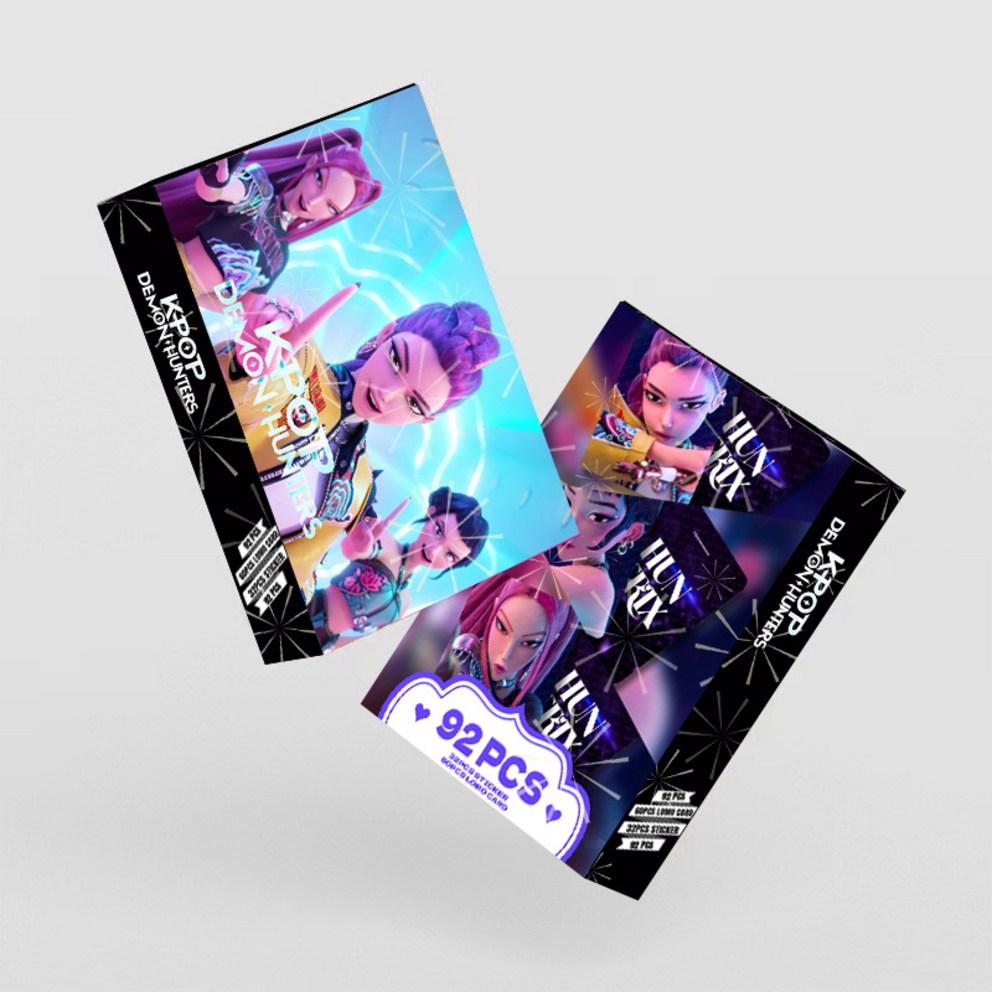 [HGJB] Набор из 92 карт K-Pop Охотники на демонов (60 фотокарточек + 32 наклейки) Пока Охотник на демонов Лев Мальчики, 31-1, 1 штука