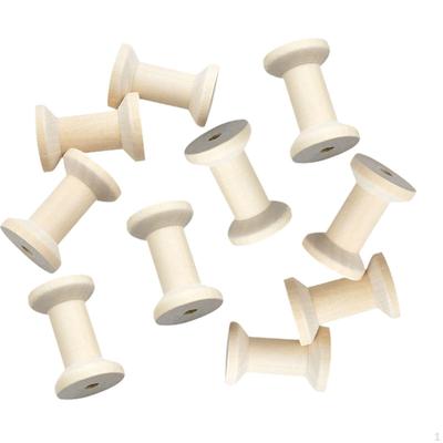 10 шт. катушек для ниток, ткацкие шпульки из дерева для шнура для рукоделия