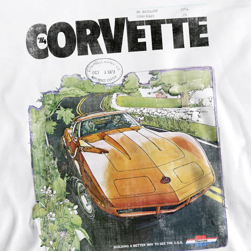 Chevrolet Unisex Adult Corvette Poster Vintage Sweatshirt