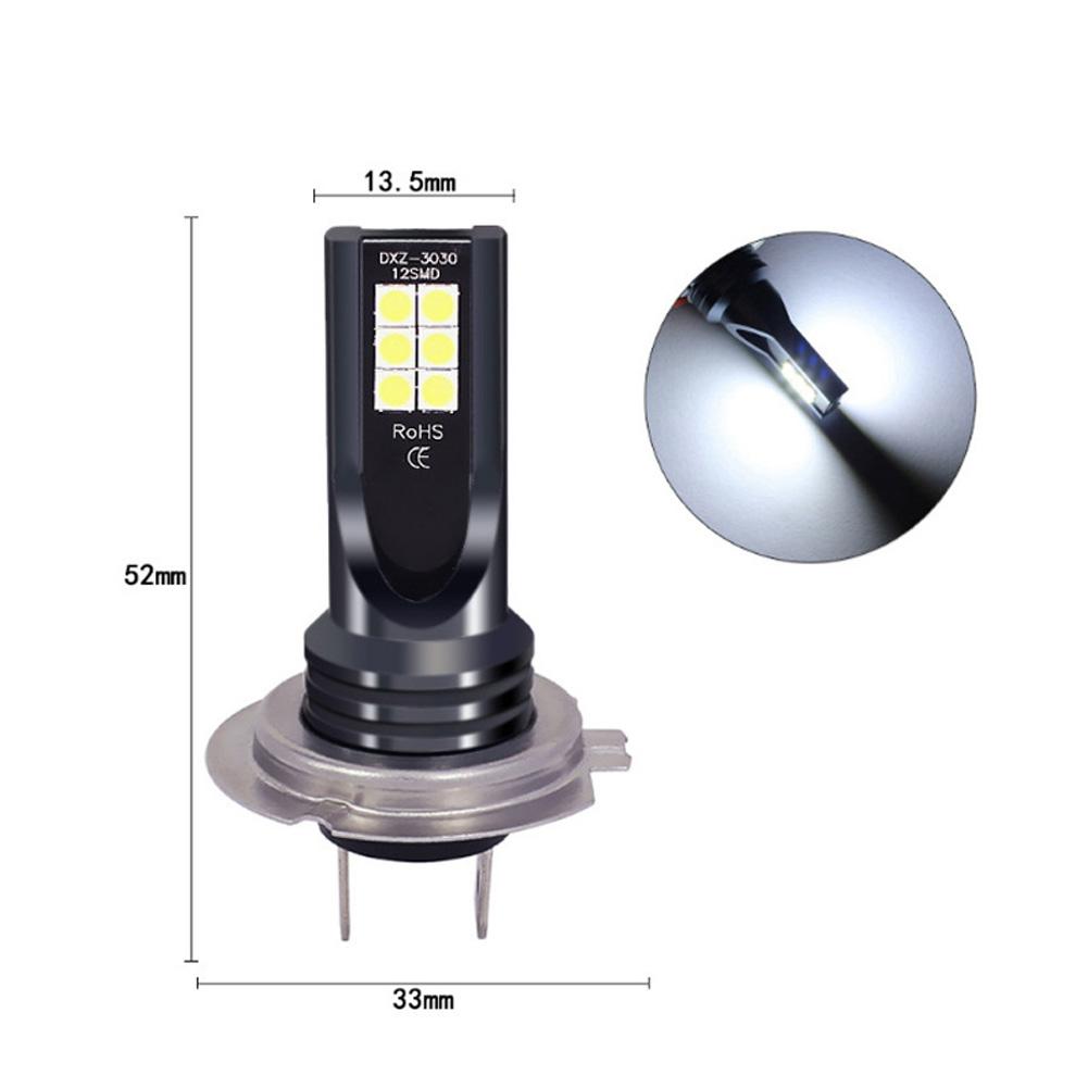 2 шт. H7 Светодиодная лампа для фары Луч 24 Вт Высокомощная светодиодная фара 7500K Белый Суперяркий Вождение ДХО Автомобильные противотуманные фары Замена