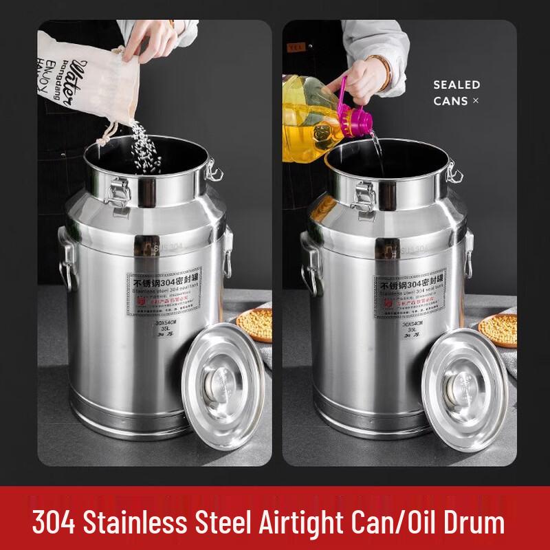Shengjia Food Grade 304 Stainless Steel Storage Barrel