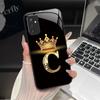 Чехол для Samsung M52 5G Galaxy M14 SM-M526B SM-M146B Чехол для телефона Ударопрочный Модный Инициал Задняя крышка из закаленного стекла
