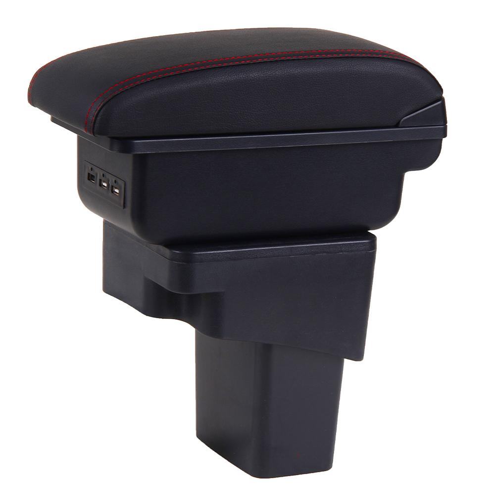 Для Hyundai Solaris автомобильный подлокотник 2013-2016 часть модернизации центральной консоли аксессуары для хранения деталей интерьера зарядка через USB