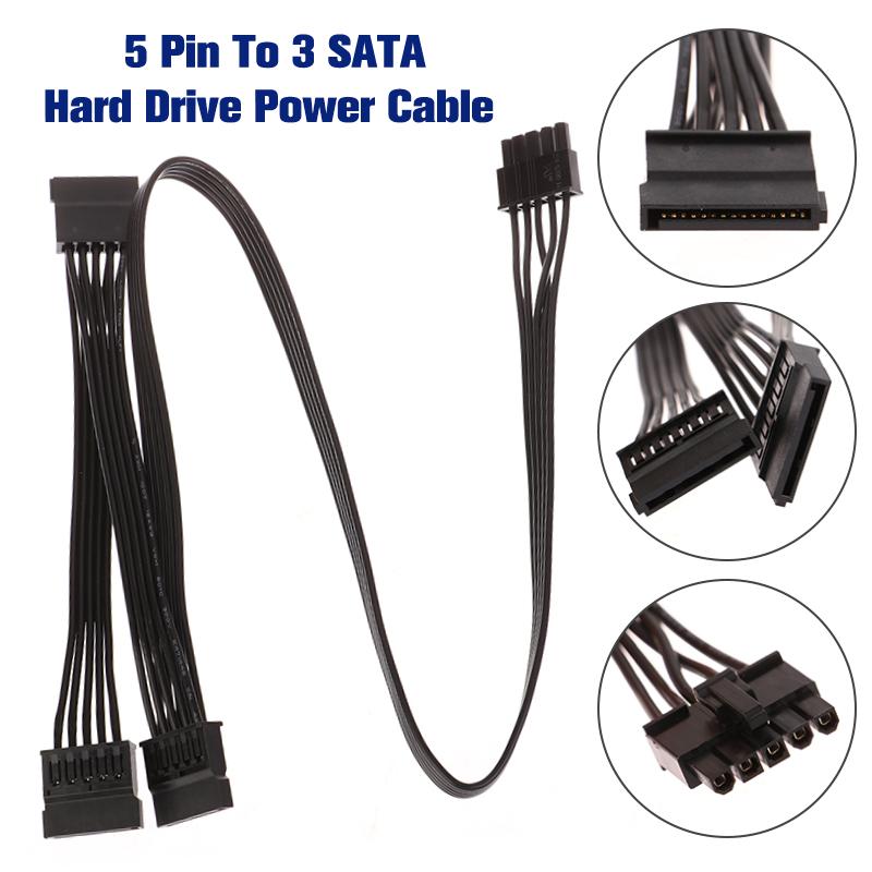 5-контактный к 3 SATA кабель питания для жесткого диска HDD и периферийных устройств для модульных блоков питания V550 V650 V750 V850 V1000 V1000