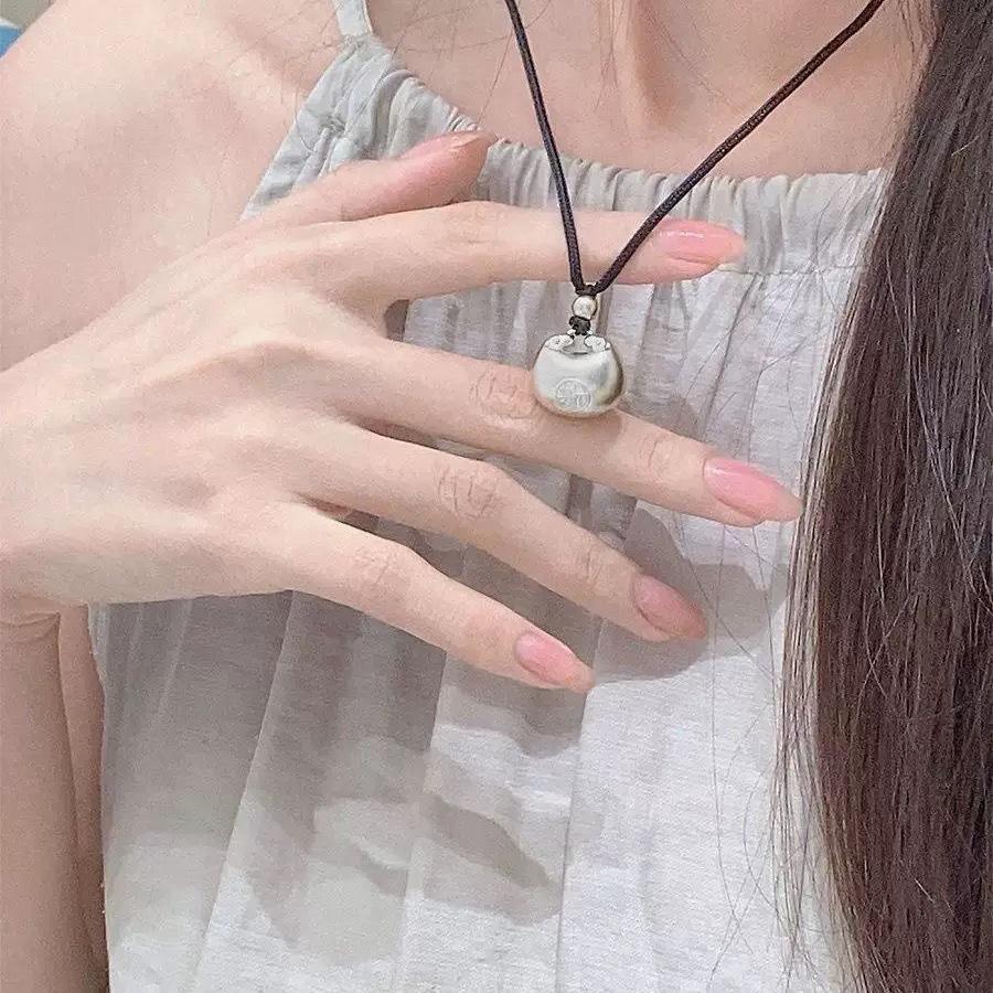 Модное плетеное нефритовое ожерелье с пряжкой безопасности для студентов и пар