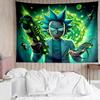1PC Space Adventure Rick K-pop music group Tapestry Accessories for Bedroom,Livingroom, dormitory Room Wall Decor Fan Birthday Gifts