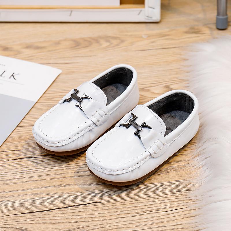 Модные роскошные детские мокасины из натуральной кожи для маленьких мальчиков и девочек, мокасины на плоской подошве, повседневные детские свадебные туфли на осень