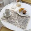 1pc Nordic Style Rectangle Cotton Linen Placemats Heat Insulation Mats Oil-Proof Table Mats Home Dining Table Decor