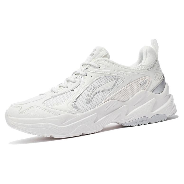 Коллекция Li Ning для бега Амортизация Нескользящие Износостойкие Низкие Беговые кроссовки Женские Белые ARLS008-3