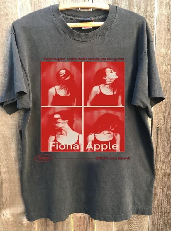 Fiona Apple Быстрее, чем можешь, на гастролях Угольная унисекс футболка S-5XL KH16082
