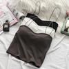 Influencer Oil Painting Ribbed Tank Top with Chest Pad - Women's Sexy Wrap Style Outer/Inner Wear