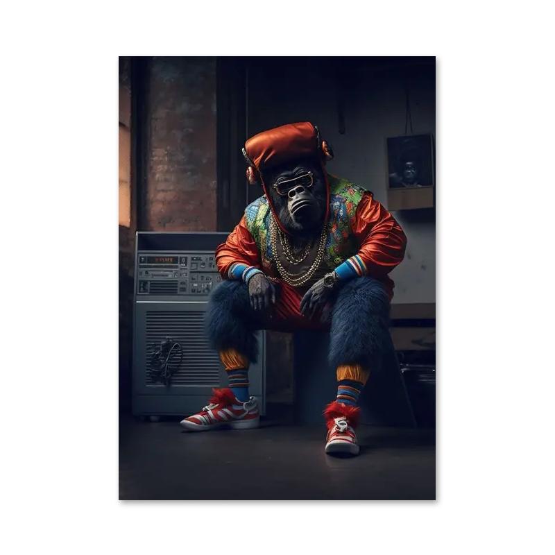 Абстрактное животное Лев Панда Жираф плакат и принты Рэп певец Холст Картина Настенная картина для гостиной Домашнее украшение