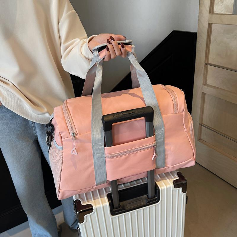 Trendy Water-Repellent Travel Bag with Shoe Compartment for Swimming and Fitness - Single Shoulder Crossbody with Large Capacity
