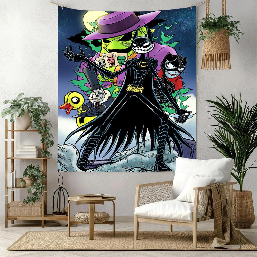 Christmas Nightmare Wall Decor Tapestry Art For Pet Memorial Birthdaywedding Party Backdrop Family Gift