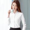 Spring Autumn Black White Shirt Women's Slim Fit Long Sleeved Work Clothes Shirt Work Clothes Professional Clothes Formal Top Blouses & Shirts