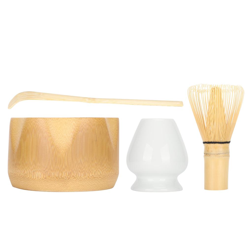 Набор инструментов для изготовления матча, бамбуковый венчик для чая, чаша для чайной ложки, керамический держатель для чайного венчика, набор чайной посуды