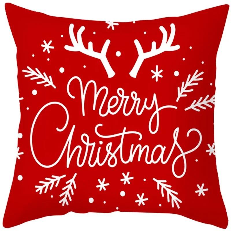 Наволочки с рождественской тематикой Аксессуары для автомобиля Офис Санта-Клаус Гостиная Диван Домашние наволочки