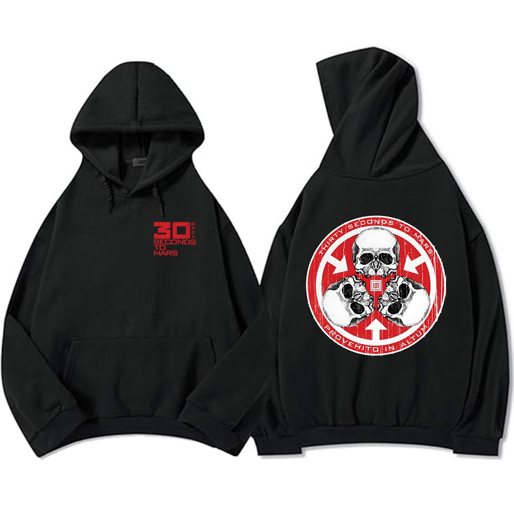 Толстовки Thirty Seconds To Mars с длинным рукавом, модные худи с капюшоном, повседневные, в стиле рок, унисекс, уличная одежда, мужские