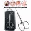 Professional Stainless Steel Manicure Scissors - Russian Curved Blade Design, Fine Trim for Cuticles, Eyebrows, Nasal Hair. Includes Storage Box