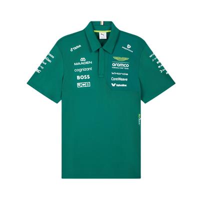X Aston Martin Aramco F1 Racing Коллаборация Свободный крой Поло Унисекс Топы 713888-01