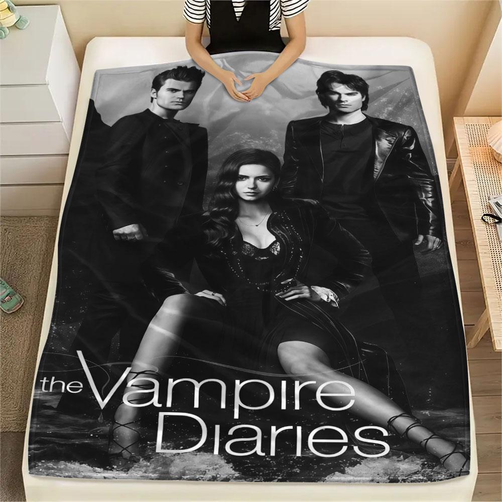 1PC The Vampire Patterned Flannel Blanket Suitable For All Seasons for Home Decor Warmth and Comfort Gifts Holiday Present