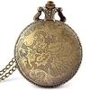 Men's Classic Steampunk Roman Dial Carp Men Pocket Watch with Chain