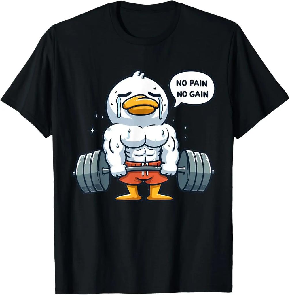 Release The Quackin Duck Gym Weightlifting Bodybuilder Tshirt Graphic T Shirts Unisex And Unisex Clothing Streetwear Camisetas