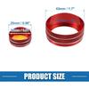 Car Center Console Multimedia Control Button Cover for Infiniti Q50 QX50 Q60 Red (Set of 2)