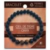 Les Trésors De Lily [R2143] - Designer Bracelet 'Mineralia' Tiger Eye - Onyx - 8 Mm