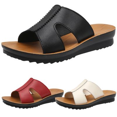 Holfredterse летние женские уличные кожаные сандалии женские домашние шлепанцы нескользящая обувь женская пляжная удобная обувь A87