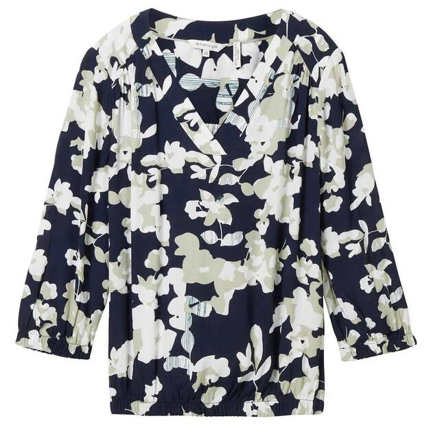 Tom Tailor Printed V-Neck Blouse