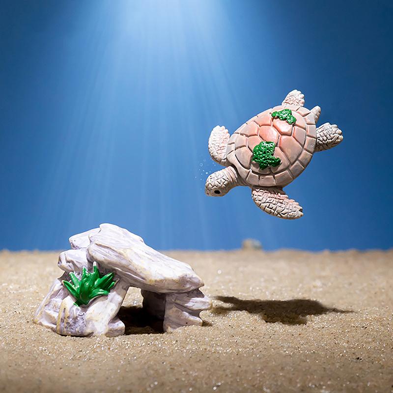 Мини-аквариум с имитацией кита, черепахи, аквариума, микропейзажа, домашнего рабочего стола, приборной панели автомобиля, украшений