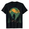 New Summer Men's and Women's Beach Travel T-shirts with Hiker Pattern Prints, Casual and Breathable Quality T-shirts