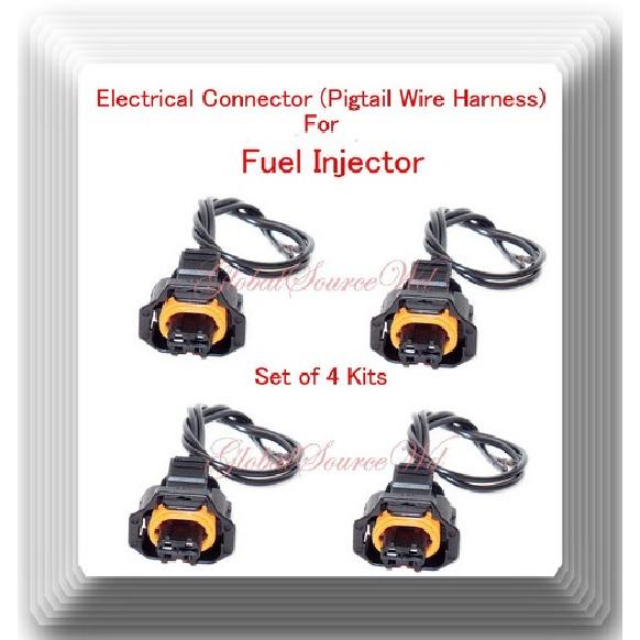 Set of 4 Kits Electrical Connector of Fuel Injector FJ1097 For:Buick Saturn 2.0L