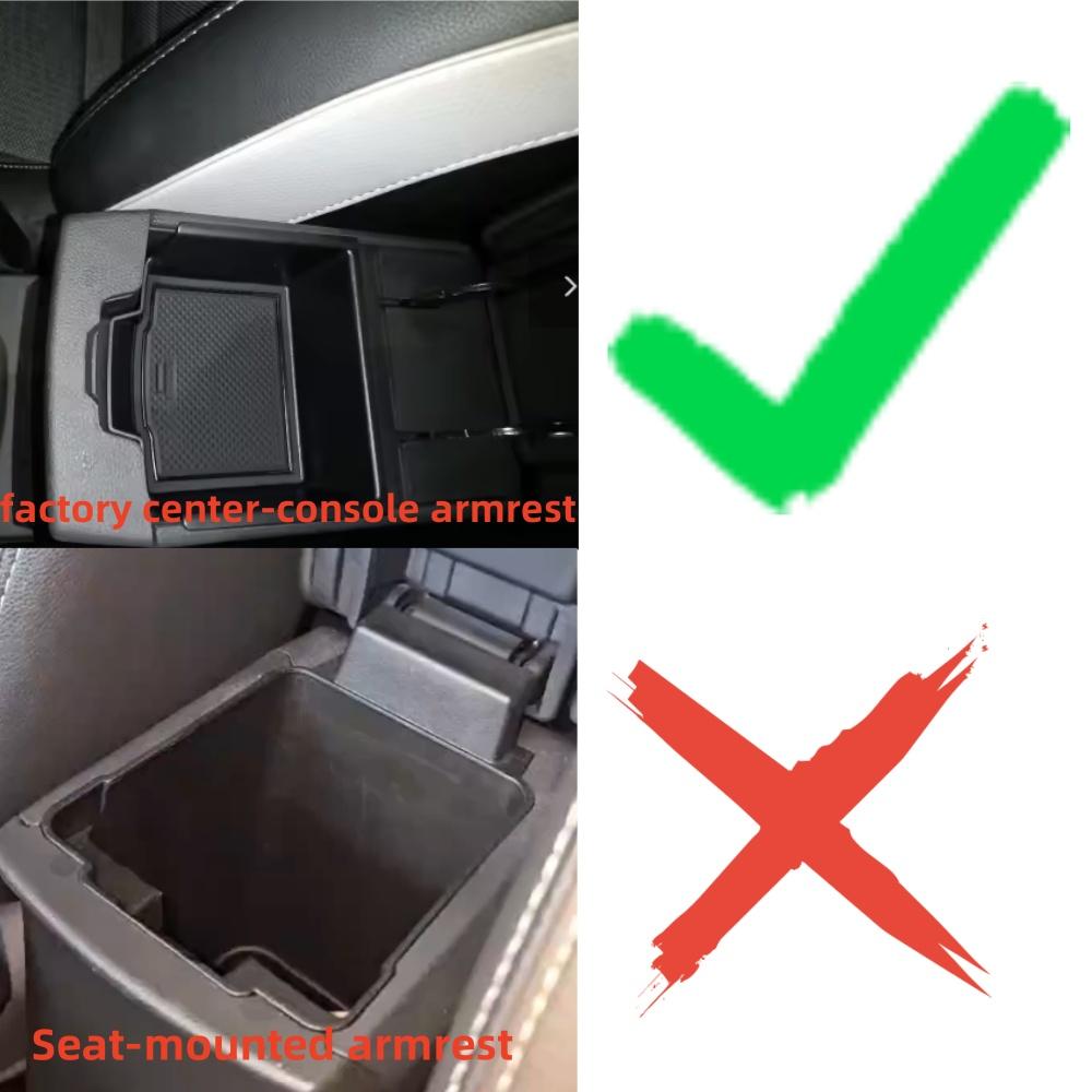Smabee for Renault Captur 2020-2026 (NOT for Seat‑mounted Armrest) Armrest Storage Box Center Console Tray Organizer Tidying