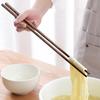 Sturdy Anti-scald Convenient 2 Sizes Anti-scald Anti-slip Wooden Chop Sticks for Kitchen Long Chopsticks
